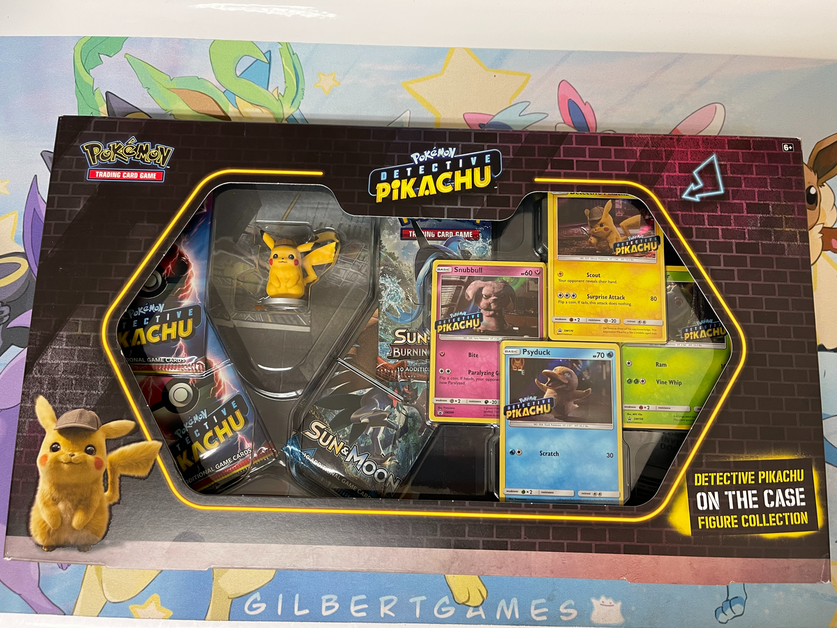 Pokemon tcg detective pikachu online on the case figure collection