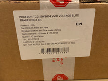 Load image into Gallery viewer, Sword & Shield—Vivid Voltage Elite Trainer Box Case(10 Boxes)