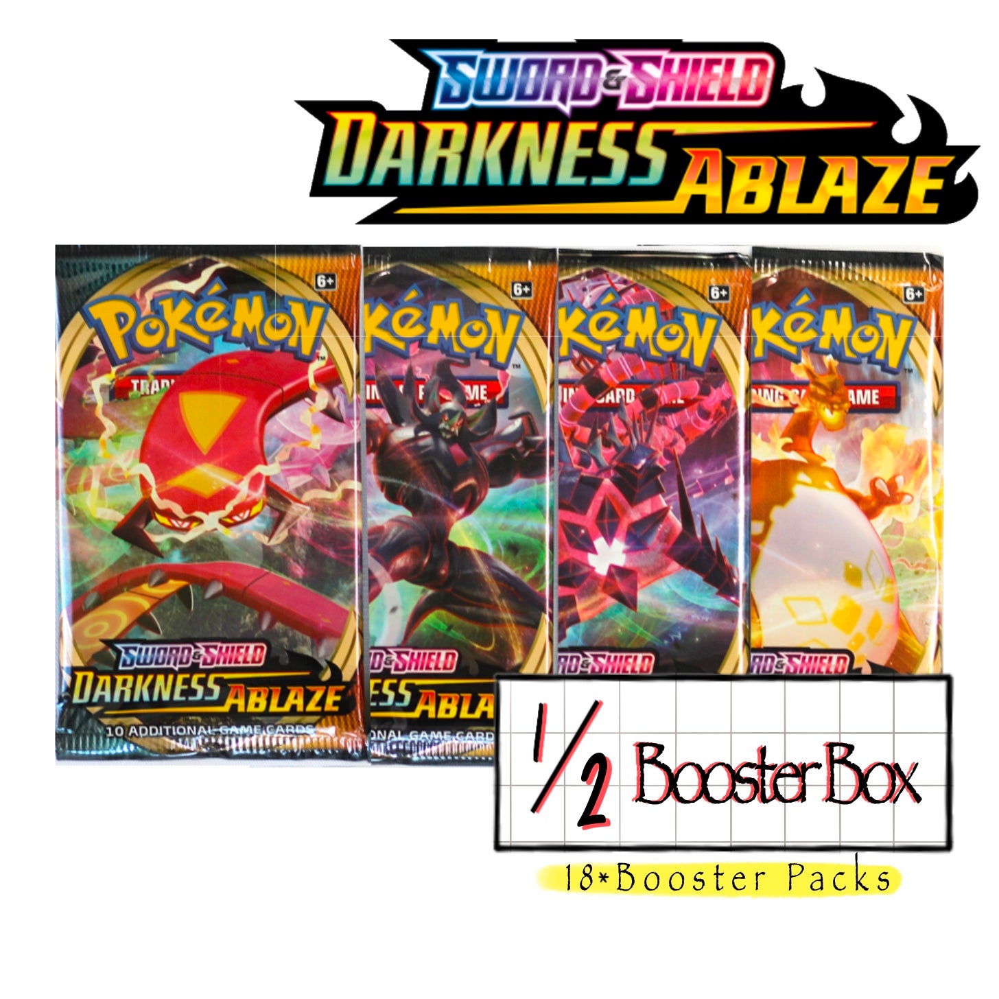 4 x Shining Fates Pokemon Sealed Booster Pack Art Set - Unweighed Packs