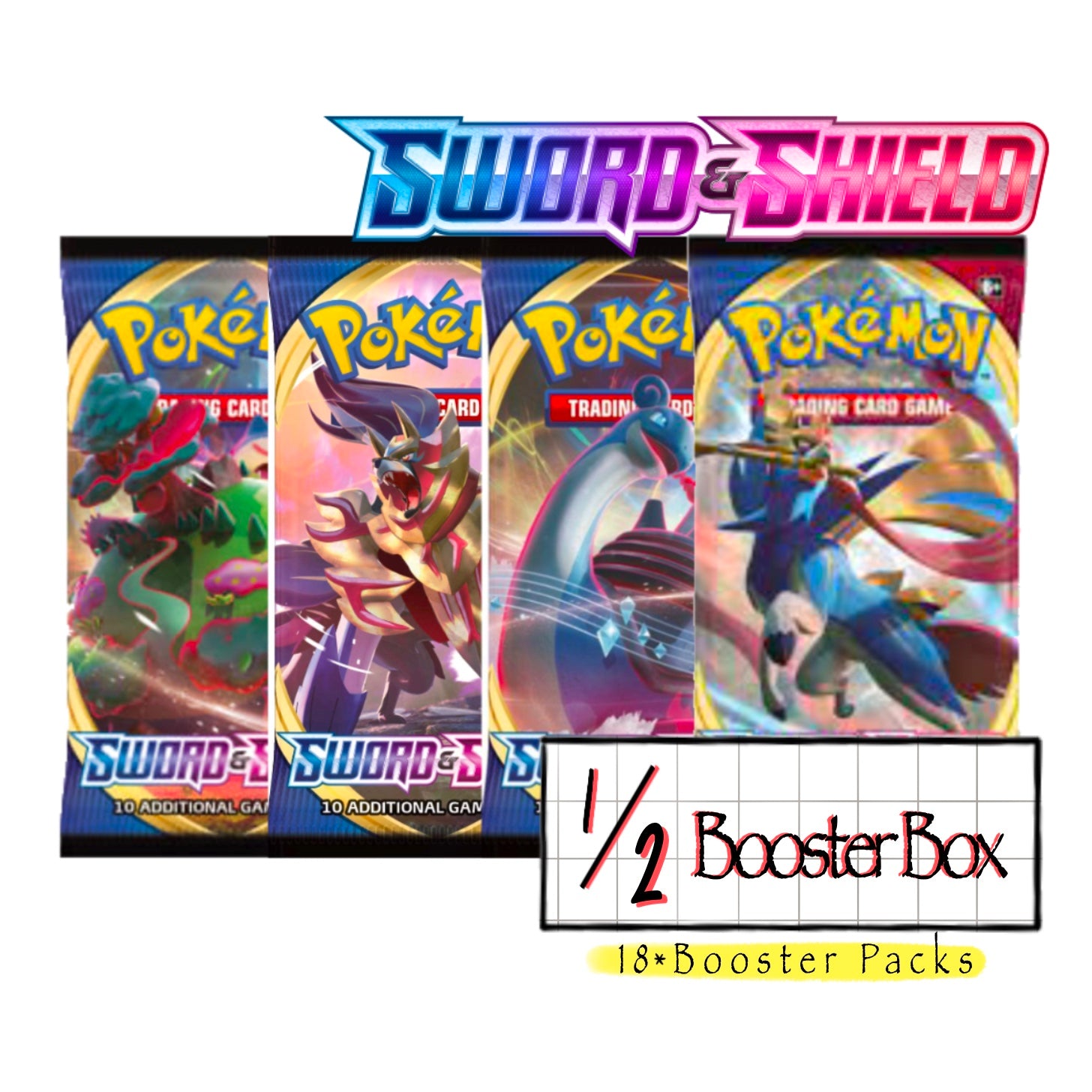 1/2*Sword & Shield Base Set Booster Box(18 Packs) GilbertGames 1/2*Sword & Shield Base Set Booster Box(18 Packs) GilbertGames