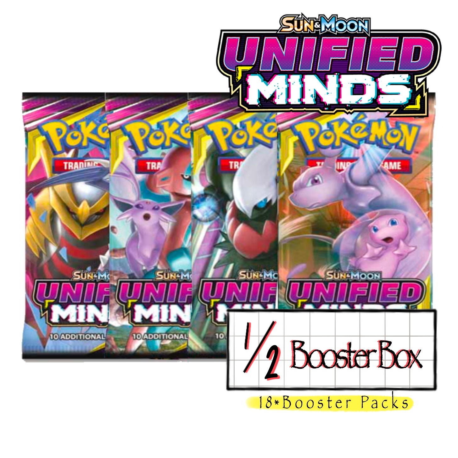 pokemon 18 pack booster box 1/2*Sun & Moon—Unified Minds Booster Box (18 Packs) – GilbertGames