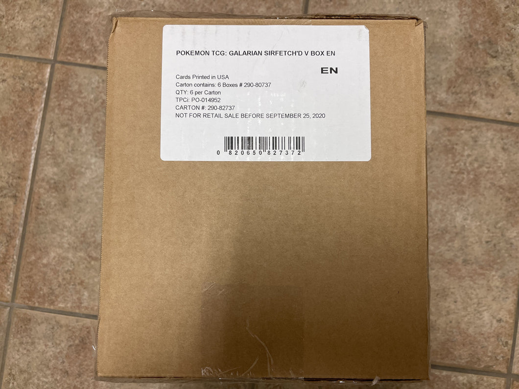 Galarian Sirfetch’d V Box Case(6 Boxes)