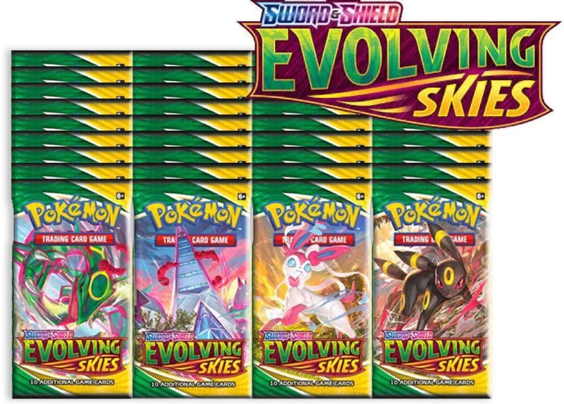 1000x Evolving Skies Booster Pack Lot – GilbertGames