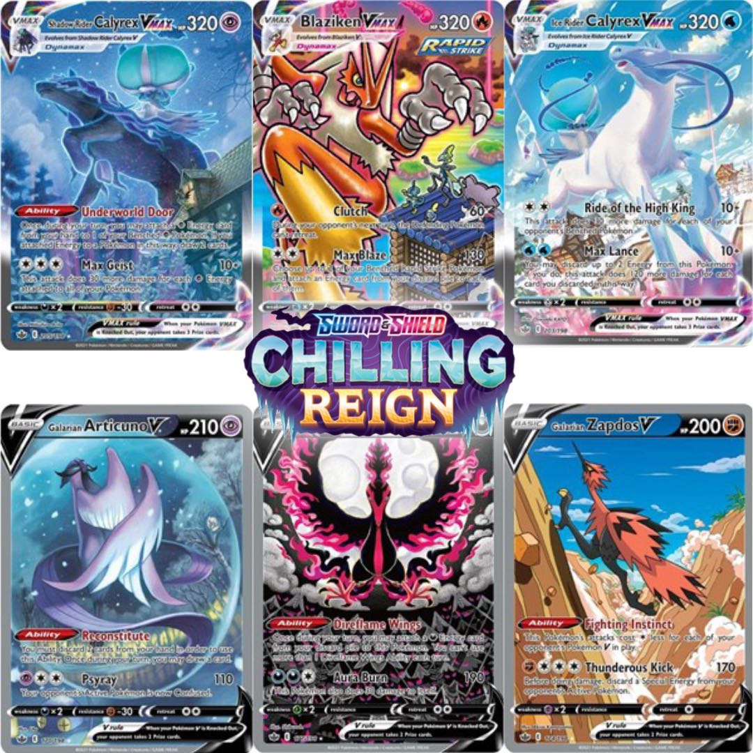 Sword & Shield—Chilling Reign Elite Trainer Case(5x Ice Rider +5x Shad – GilbertGames