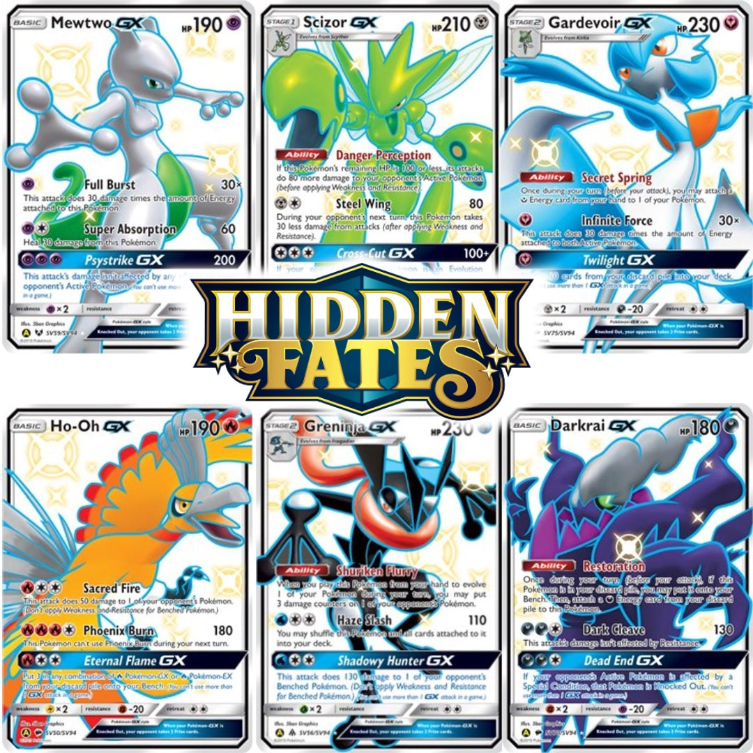 Pokemon sale Hidden Fates Tin Set of 3