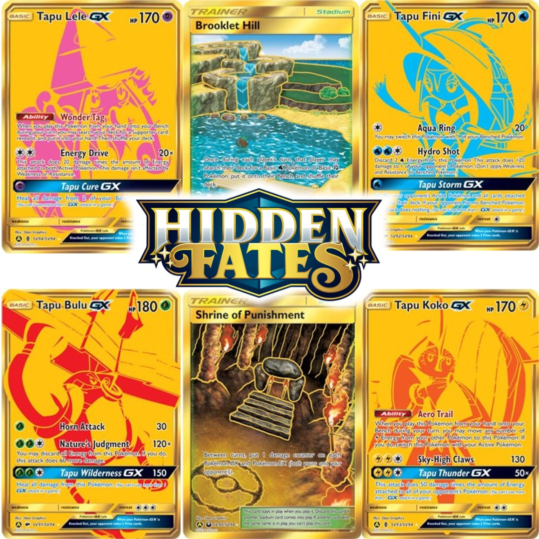  Pokemon SM11.5 Hidden Fates Gx Tin- Gyardos + 1 of 3