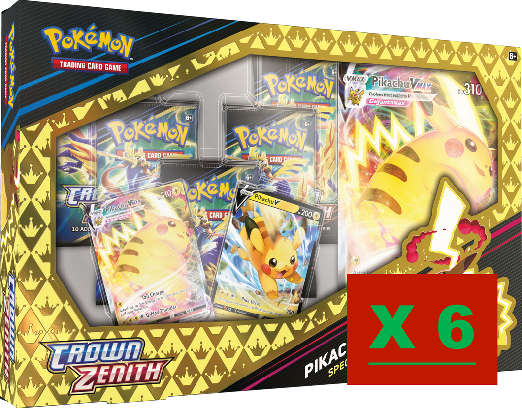 In Hand! Pikachu VMAX Special Collection Case(6 Boxes)