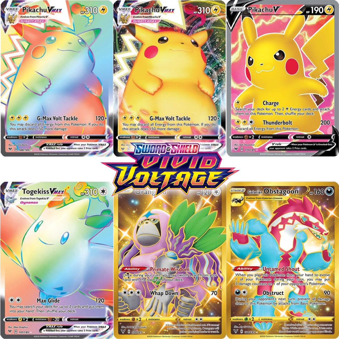 Sword & ShieldVivid Voltage Booster Packs | Unweighted | GilbertGames Sword & ShieldVivid Voltage Booster Packs | Unweighted | GilbertGames