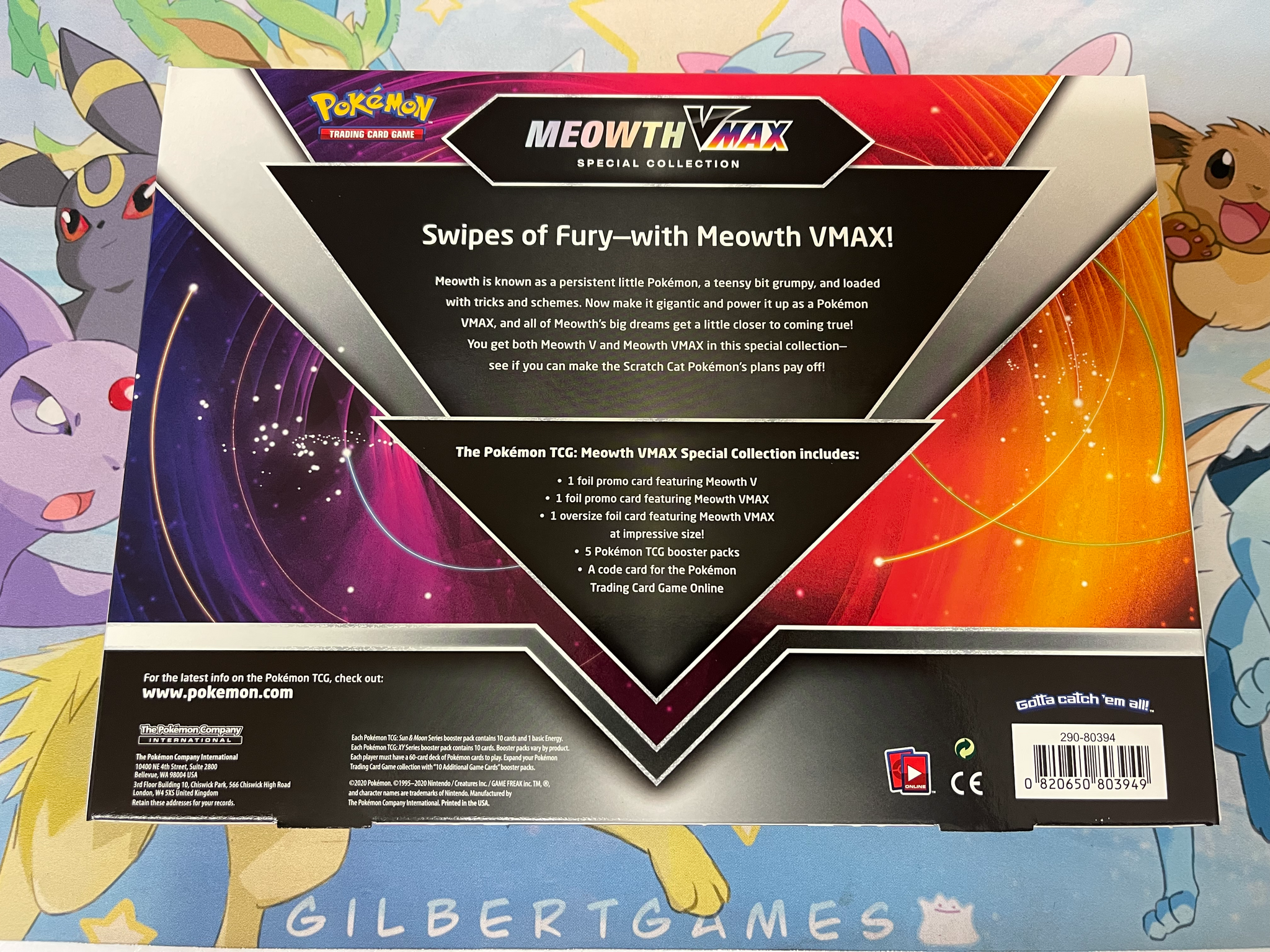 Meowth VMAX Special Collection Case(6 Boxes) GilbertGames Meowth VMAX Special Collection Case(6 Boxes) GilbertGames