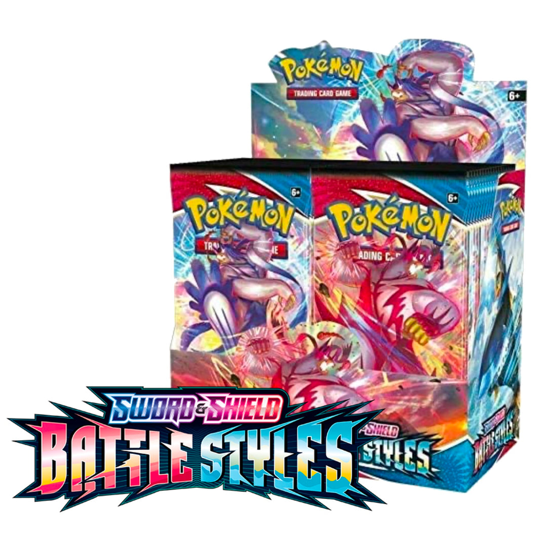 Sword & ShieldBattle Styles Booster Box (36 Packs) GilbertGames Sword & ShieldBattle Styles Booster Box (36 Packs) GilbertGames
