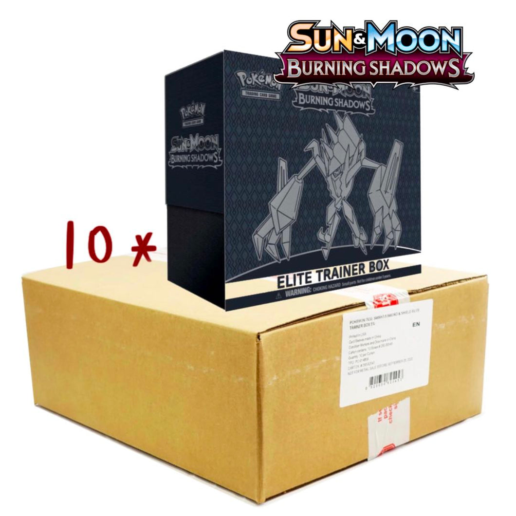 Sun & Moon—Burning Shadows Elite Trainer Case (10 Boxes)