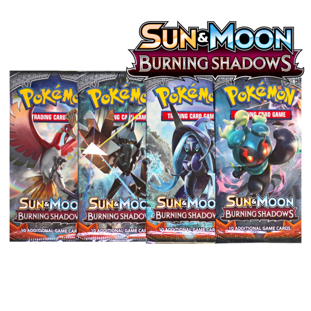 Sun & MoonBurning Shadows Booster Pack | Unweighted | GilbertGames Sun & MoonBurning Shadows Booster Pack | Unweighted | GilbertGames