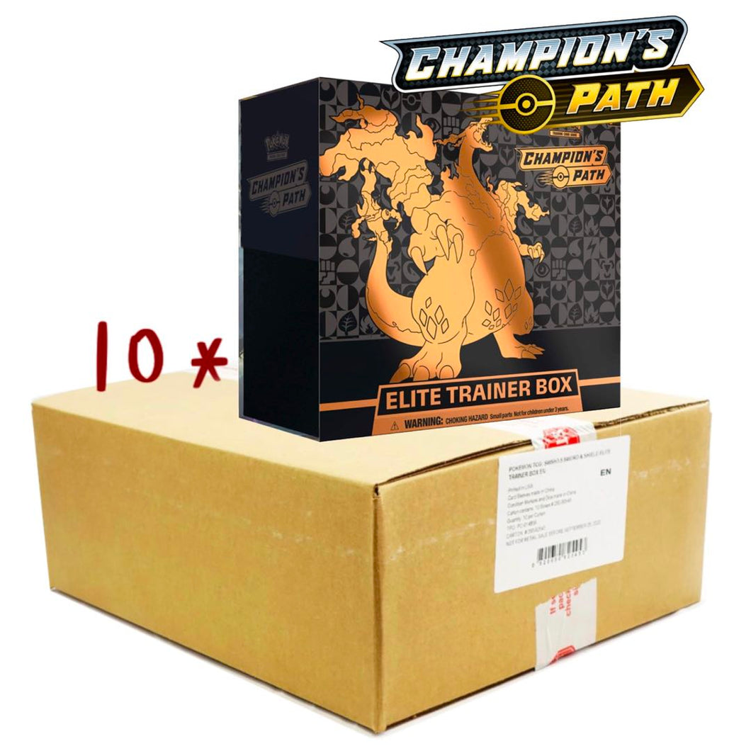pokémon champion's path elite trainer box card list Champion's Path Elite Trainer Sealed Case of 10 boxes – GilbertGames