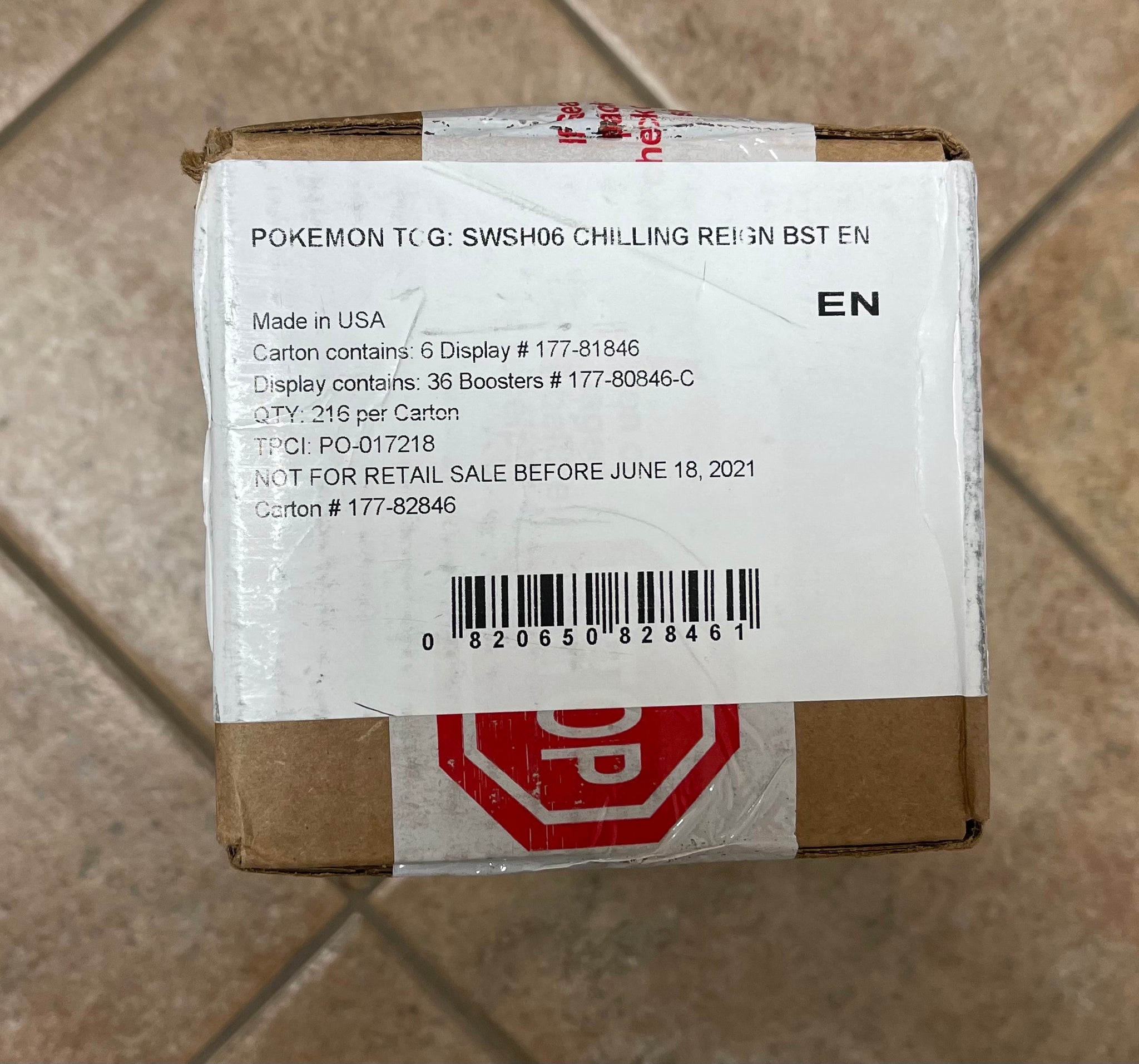 Sword & Shield—Chilling Reign Booster Case (6 Boxes)