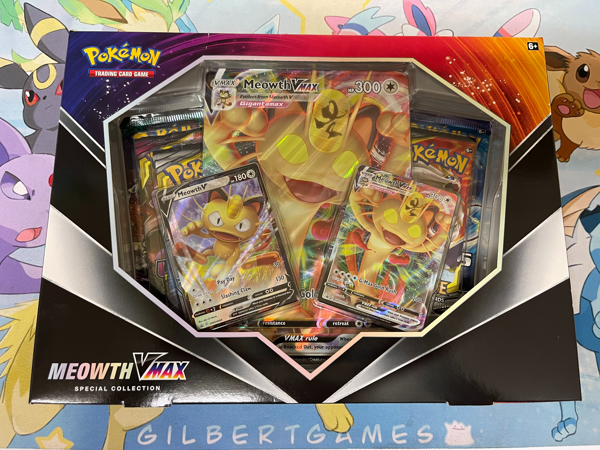 Meowth VMAX Special Collection Case(6 Boxes) GilbertGames Meowth VMAX Special Collection Case(6 Boxes) GilbertGames