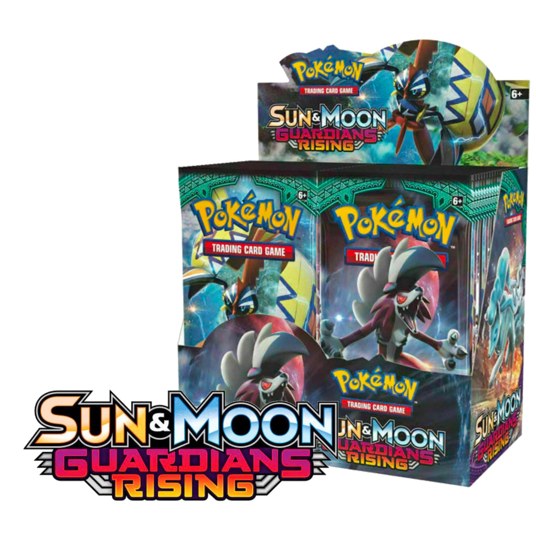 Sun & MoonGuardians Rising Booster Box | Factory Sealed | GilbertGames Sun & MoonGuardians Rising Booster Box | Factory Sealed | GilbertGames