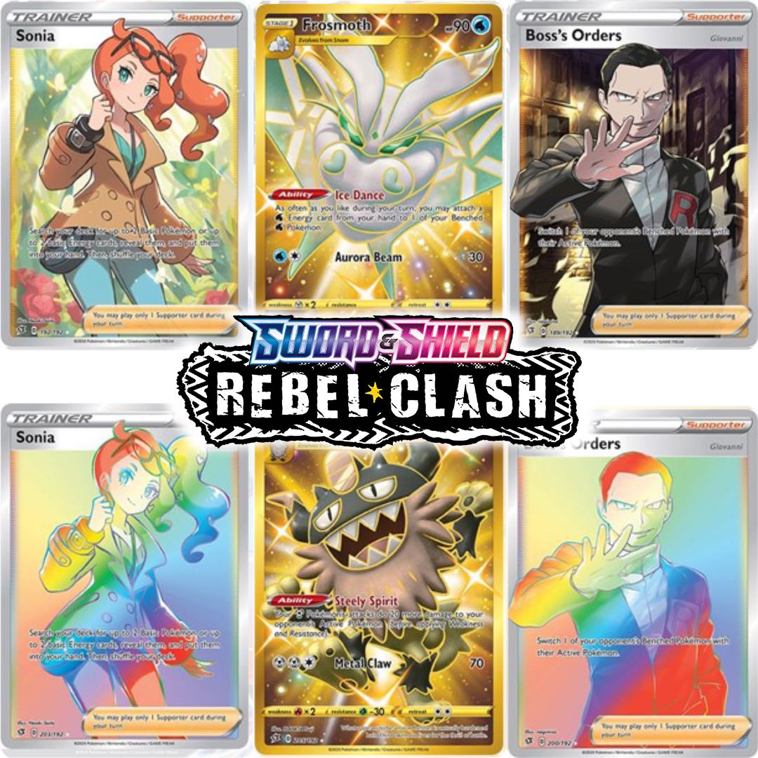 1/2*Sword & Shield—Rebel Clash Booster Box (18 Packs) – GilbertGames