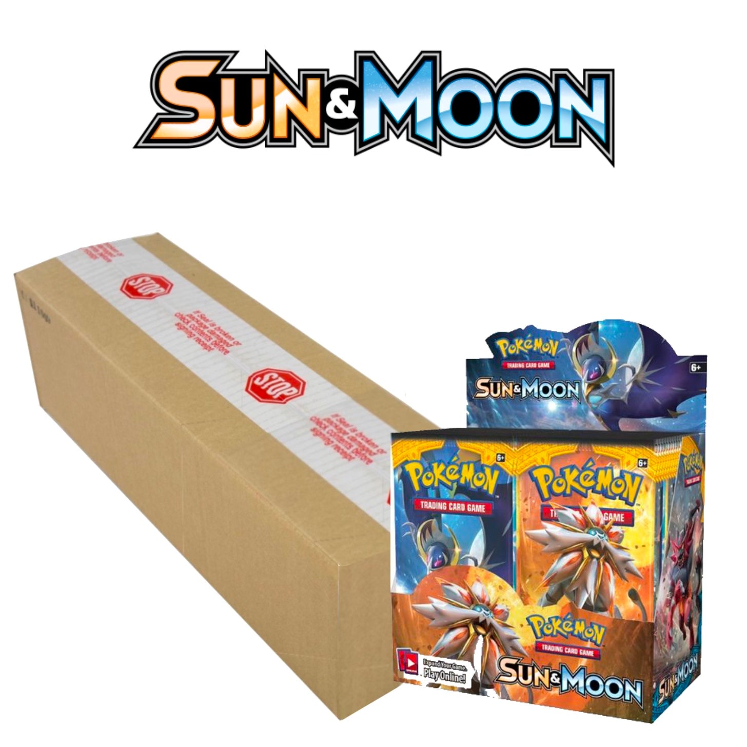 Sun & Moon Base Set Booster Case | 6x Sun & Moon Base Set Booster Boxes | Factory Sealed
